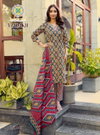 Ajarakh Vol 1 By Passion Tree Cotton Printed Kurti With Bottom Dupatta 

